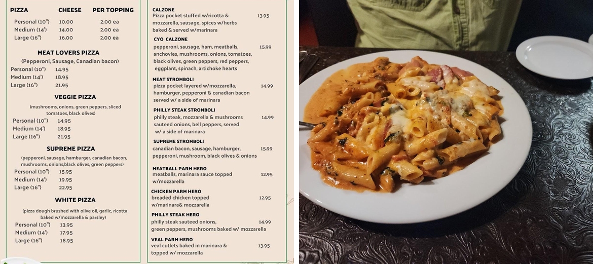 Luigi's Italian Restaurant Menu